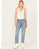 Levi's Women's Medium Wash High Rise Oxnard Athens Pushed 501 Cropped Jeans , Medium Wash, hi-res