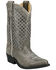 Image #1 - Smoky Mountain Little Girls' Magnolia Western Boots - Snip Toe, Grey, hi-res
