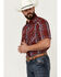 Image #2 - Ely Walker Men's Plaid Print Short Sleeve Pearl Snap Western Shirt - Big, , hi-res