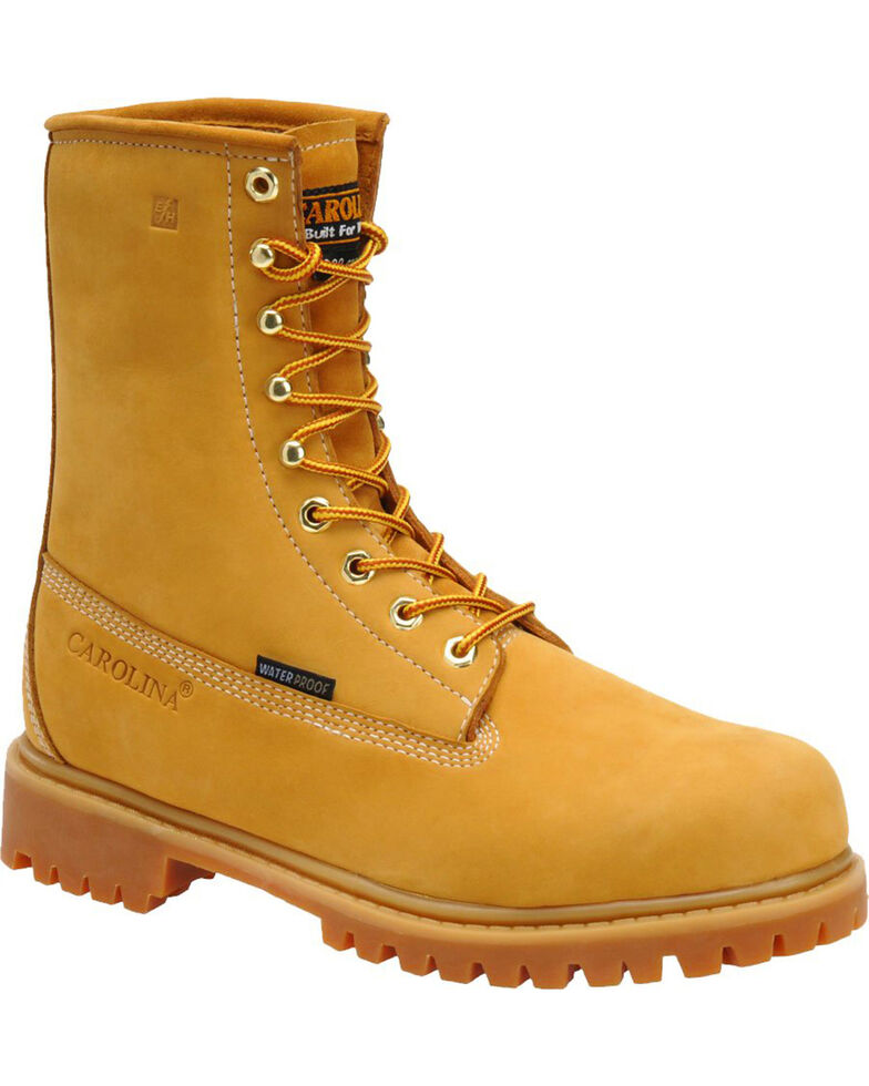 Carolina Men's Brown 8" Waterproof 200G Insulated Grizzly Boots - Steel Toe, Brown, hi-res