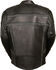 Image #3 - Milwaukee Leather Men's Reflective Band Scooter Jacket, Black, hi-res