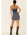 Image #4 - Lee Women's Herringbone Mini Skirt, Blue, hi-res