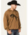Wrangler Men's 75 Years Olive Horse Graphic Hooded Sweatshirt , Olive, hi-res