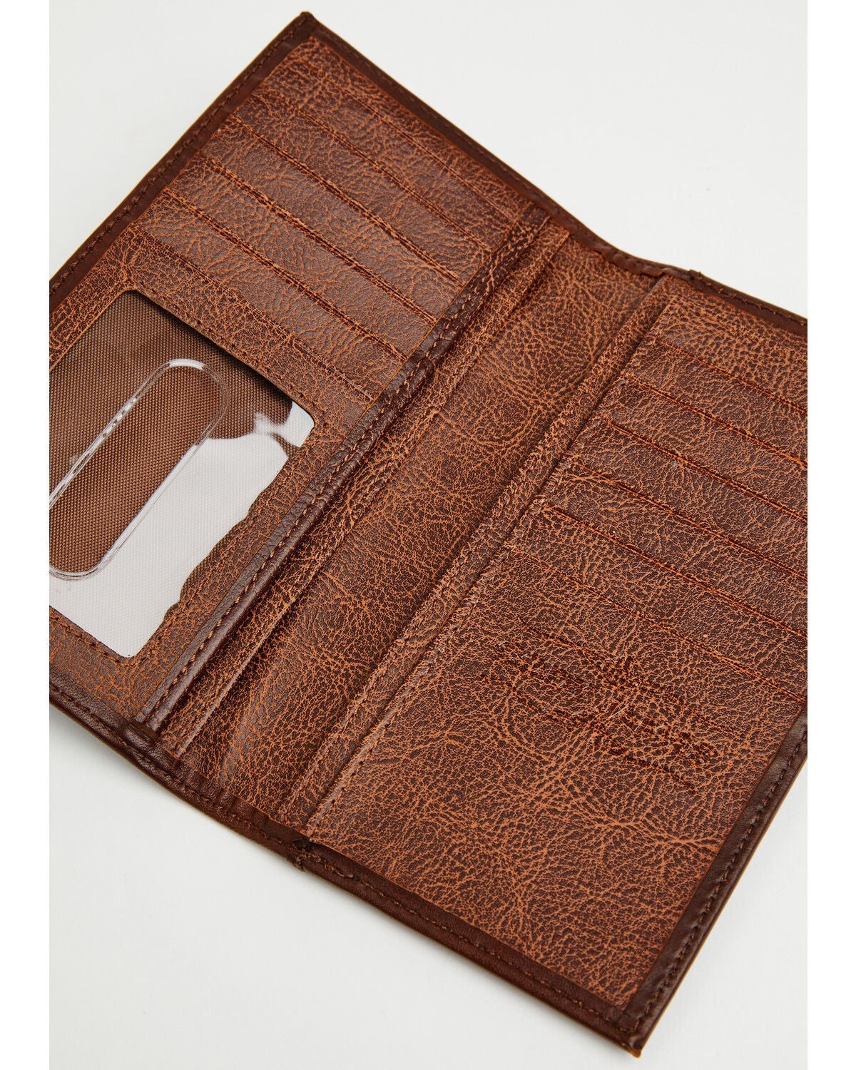 Image #2 - Cody James Men's Hutton Basket Weave Tooled Hair-On Bifold Rodeo Wallet, Brown, hi-res
