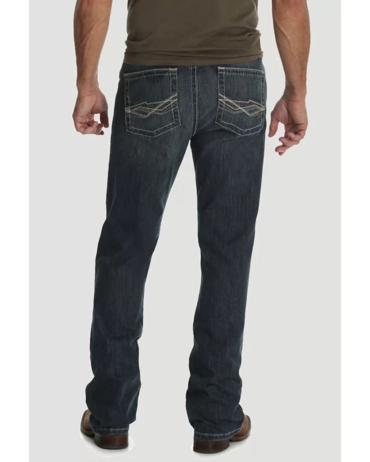 Wrangler 20X Men's No. 42 Glasgow Vintage Stretch Slim Bootcut Jeans, Blue, hi-res
