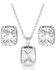 Image #1 - Montana Silversmiths Women's Star Light's Bliss Crystal Jewelry Set - 2 Piece, Silver, hi-res