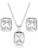 Image #1 - Montana Silversmiths Women's Star Light's Bliss Crystal Earring & Necklace Set - 2-Piece, Silver, hi-res