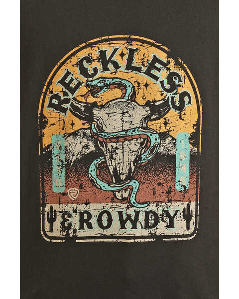 Image #2 - Rock & Roll Denim Boys' Reckless Rowdy Short Sleeve Graphic T-Shirt , Black, hi-res