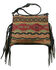 American West Women's Southwestern Tapestry Fringe Shoulder Bag, Red, hi-res