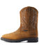 Image #2 - Ariat Men's Sierra Shock Shield Waterproof Western Work Boots - Soft Toe, Brown, hi-res