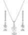 Montana Silversmiths Women's Practically Perfect Crystal Jewelry Set, Silver, hi-res