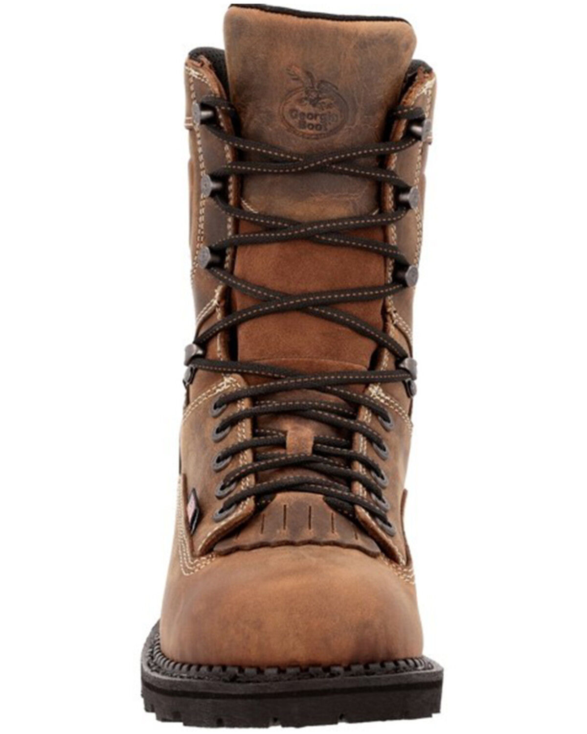 Image #4 - Georgia Boot Men's USA Logger Waterproof Work Boots - Soft Toe, Distressed Brown, hi-res
