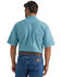 Image #2 - Wrangler Men's Classic Paisley Print Short Sleeve Button-Down Western Shirt - Tall, Blue, hi-res