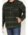 Brixton Men's Cass Striped Jacket, Forest Green, hi-res