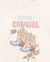 Image #2 - Angel Dear Infant Girls' Future Cowgirl Long Sleeve Snap Onesie, Peach, hi-res