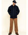 Image #6 - Hawx Men's FR Zip Up Fleece Work Hoodie - Tall , Navy, hi-res