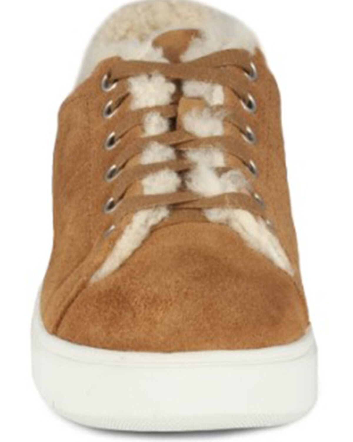 Image #3 - Cloud Nine Women's Holly Sheepskin Sneakers - Round Toe, Chestnut, hi-res
