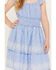 Image #3 - Ash & Violet Girls' Paisley Print Sleeveless Dress, Blue, hi-res