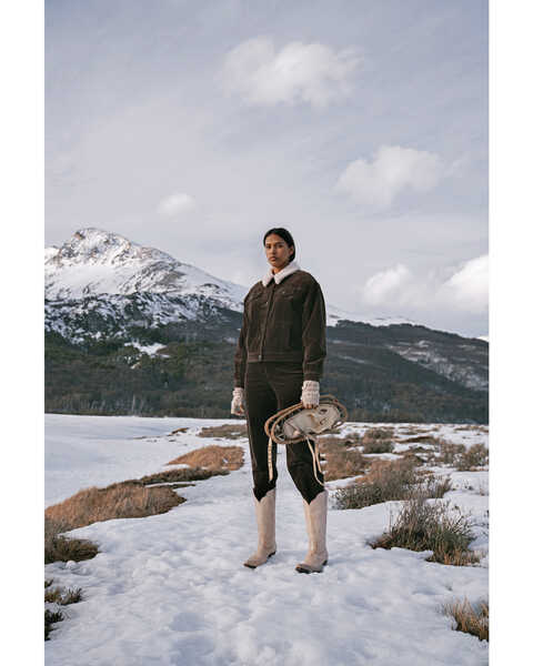 Image #1 - Cleo + Wolf Women's Corduroy Sherpa Trucker Jacket, Chocolate, hi-res