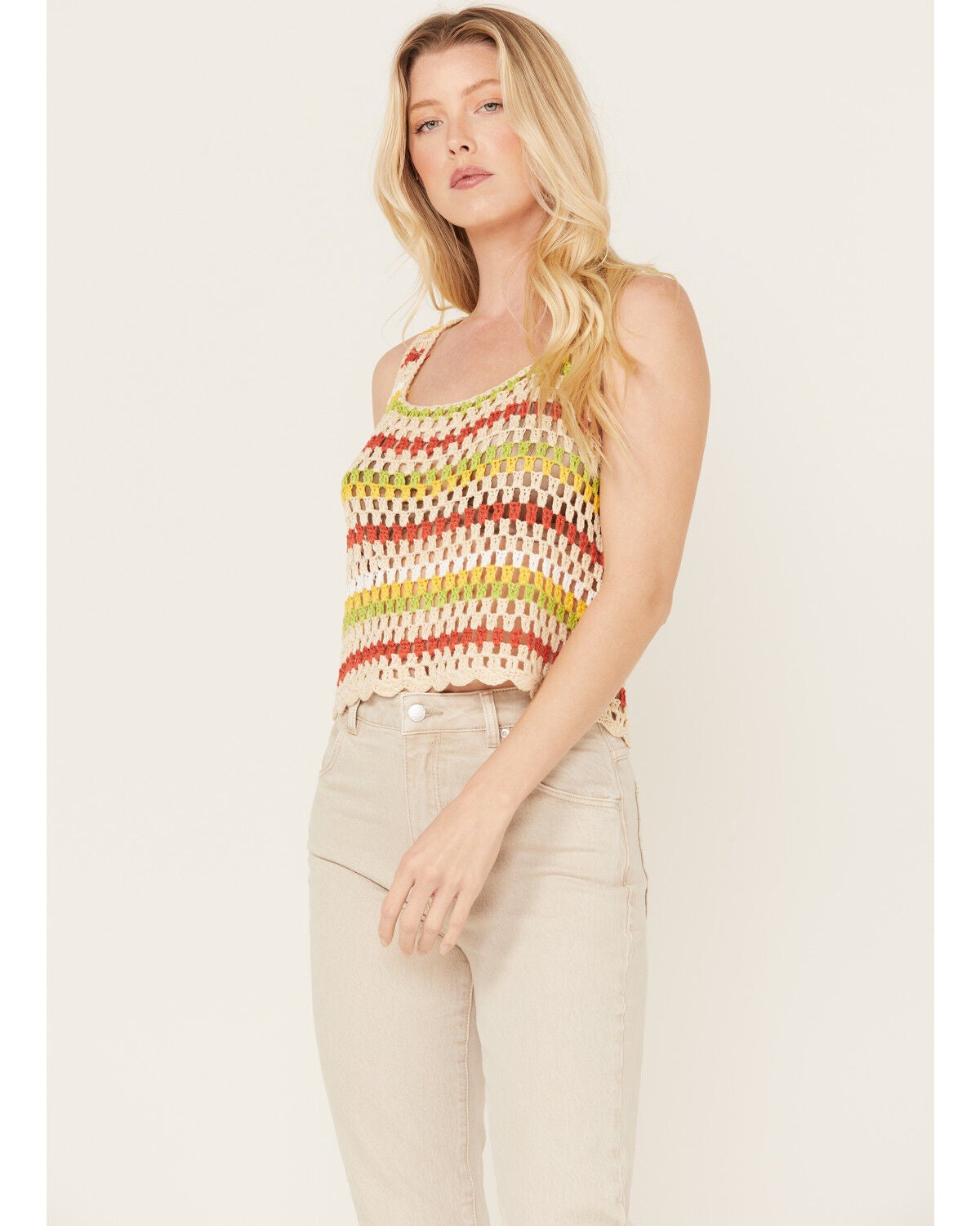 Sadie & Sage Women's Multicolored Sweater Tank, Multi, hi-res