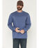 Image #1 - Hawx Men's Solid Graphic Logo Long Sleeve Work T-Shirt, Bright Blue, hi-res