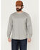 Image #1 - Hawx Men's FR Long Sleeve Pocket T-Shirt  - Tall , Silver, hi-res