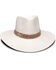 Image #1 - Nikki Beach Women's White Dove Straw Western Fashion Hat, White, hi-res