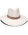 Image #1 - Nikki Beach Women's White Dove Straw Western Fashion Hat , White, hi-res