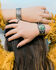Image #3 - Montana Silversmiths Women's Shadows On The Water Turquoise Cuff Bracelet, Silver, hi-res