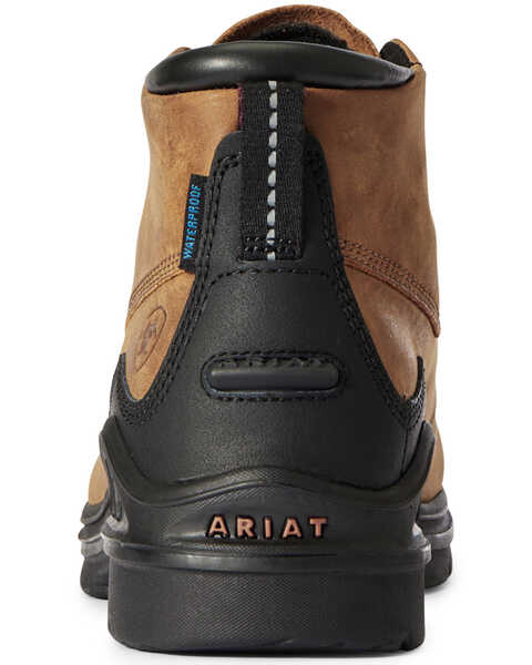 Image #3 - Ariat Women's Barnyard Lace-Up Boots - Round Toe, Brown, hi-res