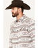 Image #2 - Moonshine Spirit Men's Coyote Southwestern Print Long Sleeve Snap Shirt, Tan, hi-res
