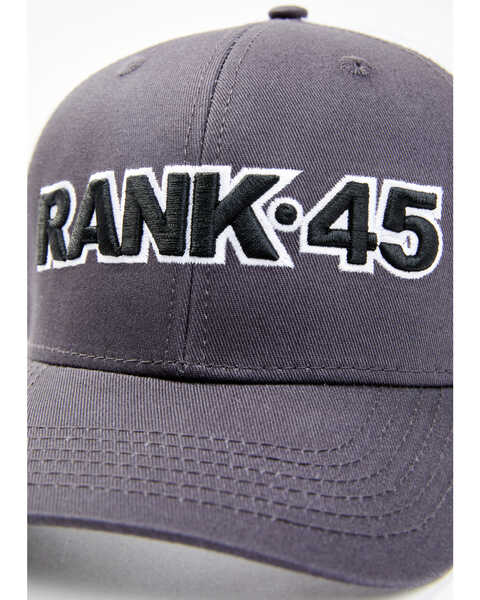 Image #2 - RANK 45® Men's Embroidered Logo Mesh-Back Ball Cap , Grey, hi-res