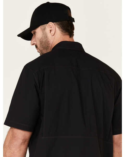Ariat Men's VentTEK Outbound Short Sleeve Button Down Western Shirt, Black, hi-res