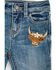 Image #3 - Shyanne Toddler Girls' Cass Patchwork Mid Rise Bootcut Stretch Denim Jeans, Medium Wash, hi-res