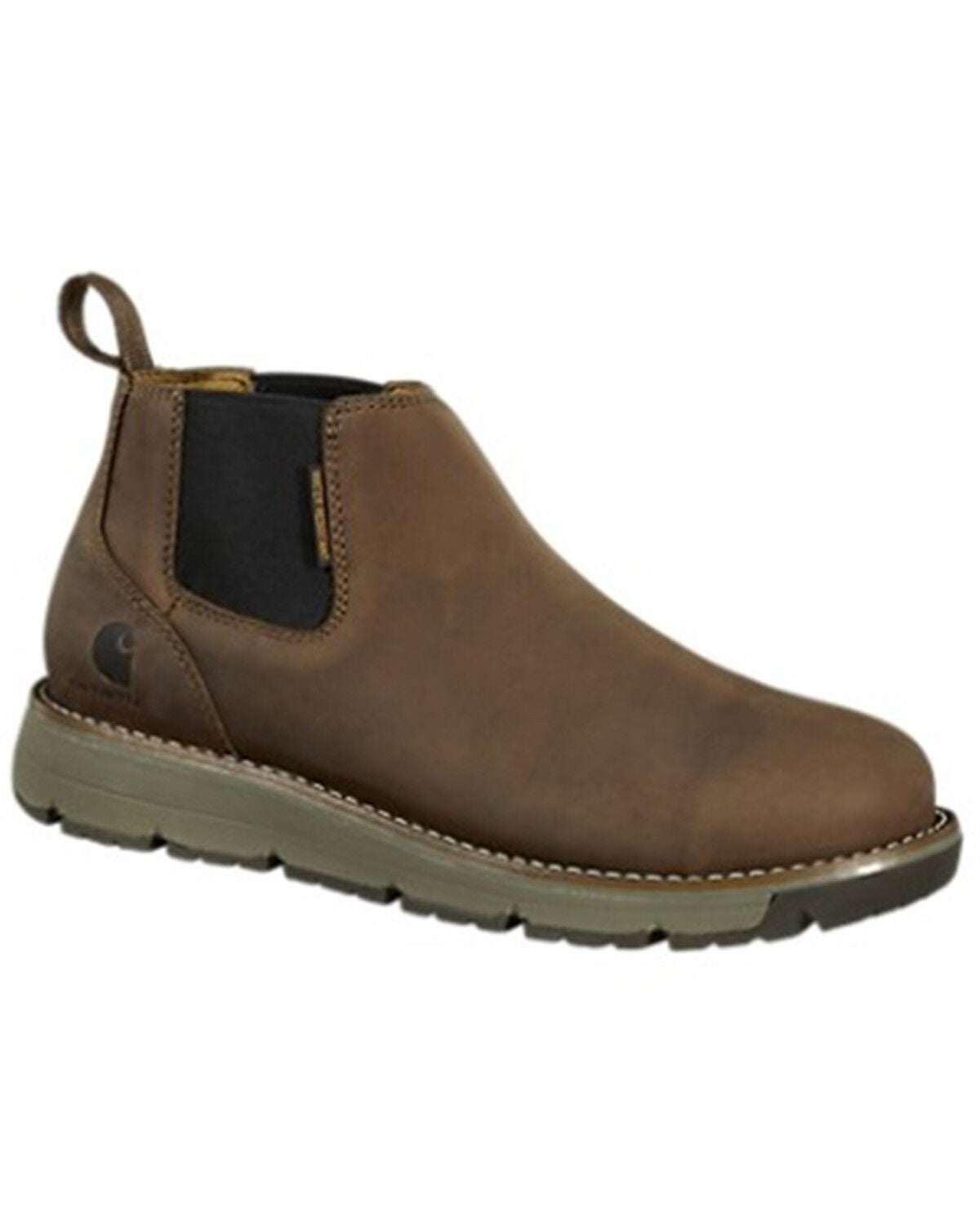 Carhartt Men's Millbrook 4" Romeo Water Resistant Work Boots - Steel Toe, Brown, hi-res