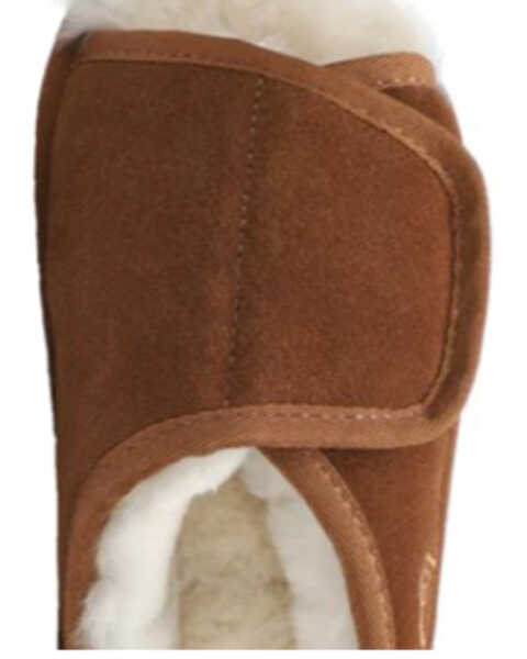 Image #6 - Lamo Footwear Women's Apma Slide Wrap Wide Slippers, Chestnut, hi-res