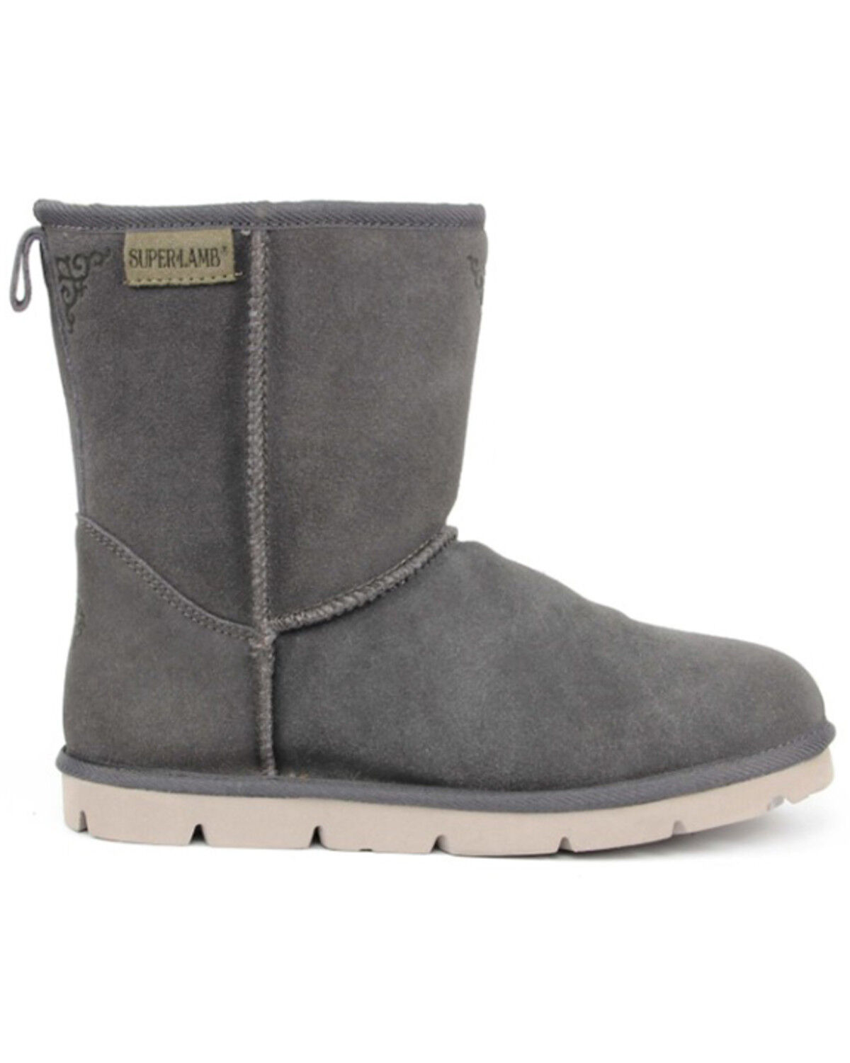 Image #2 - Superlamb Women's Argali 7.5" Suede Leather Pull On Casual Boots - Round Toe, , hi-res