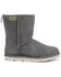 Image #2 - Superlamb Women's Argali 7.5" Suede Leather Pull On Casual Boots - Round Toe , Charcoal, hi-res