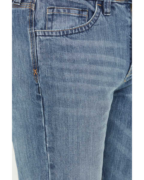 Image #2 - Cody James FR Men's Clover Leaf Wash Slim Straight 5-Pocket Stretch Jeans, Light Wash, hi-res
