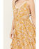 Wild Moss Women's Smocked Waist Cami Dress, Mustard, hi-res