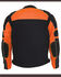 Image #2 - Milwaukee Leather Men's Mesh Racing Jacket with Removable Rain Jacket Liner - 3X, Black/orange, hi-res