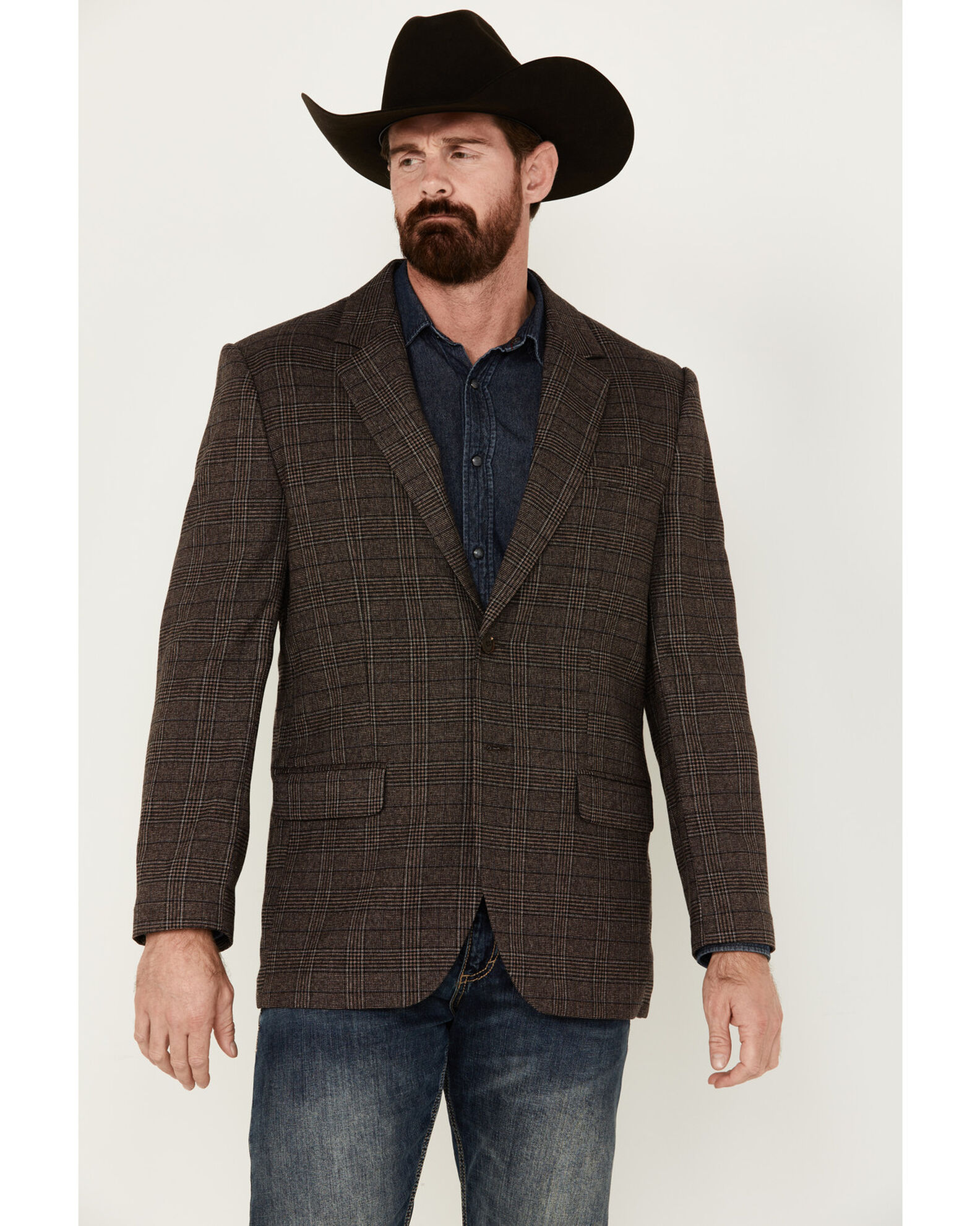 Plaid jeans for men top