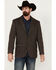 Image #1 - Rock & Roll Denim Men's Plaid Print Modern Fit Sportcoat, Brown, hi-res