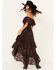 Image #4 - Shyanne Women's Lace Off The Shoulder High-Low Dress, Chocolate, hi-res