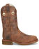 Double H Men's Ice Roper Western Work Boots - Composite Toe, Brown, hi-res