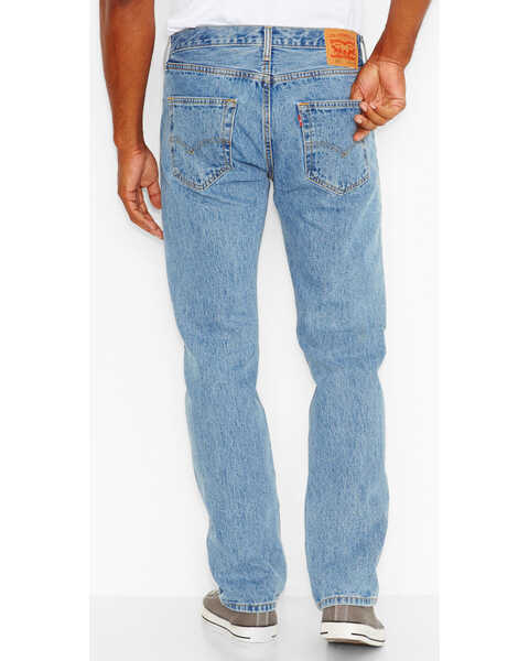 Levi's Men's 501 Original Fit Stonewashed Regular Straight Leg Jeans, Blue, hi-res