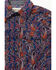 Image #2 - Cody James Toddler Boys' Jefferson Printed Long Sleeve Snap Western Shirt, Navy, hi-res