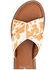 Image #4 - Yellow Bow Women's Linta Crossband Slide Sandals, Cream/brown, hi-res