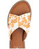 Image #4 - Yellow Bow Women's Linta Crossband Slide Sandals , Cream/brown, hi-res