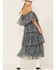 Image #4 - Z&L Women's Off-the-Shoulder Star Print Tiered Midi Dress, Multi, hi-res